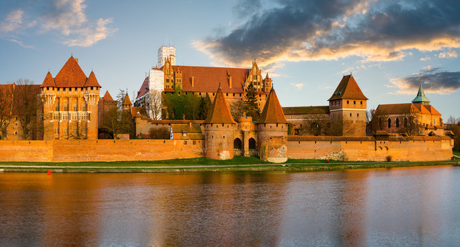  Teutonic Castle in Malbork (Marienburg) in Pomerania (Poland) 