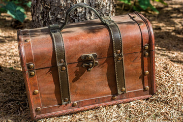 wertvolle alte Schatztruhe