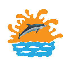 Dolphin vector illustration,