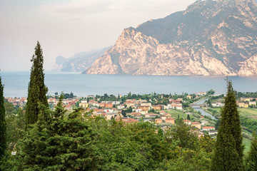 Naklejka premium Torbole at Lake Garda
