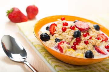 Breakfast, Oatmeal, Healthy Eating.