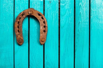 Western, closeup, horseshoe.