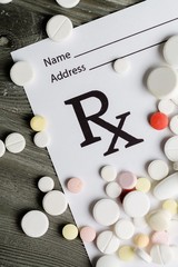 Opioid, pain, closeup.