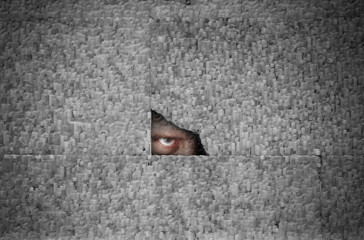 Spy spying concept