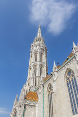 Castle district with Matthias church in Budapest the capital cit