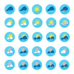 set of vector icons. weather