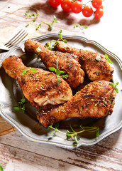 Chicken legs with thyme