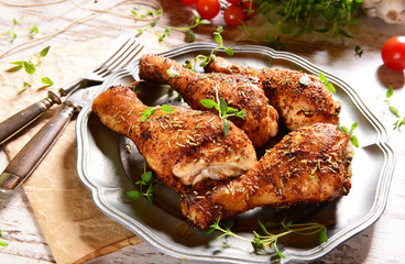 Chicken legs with thyme