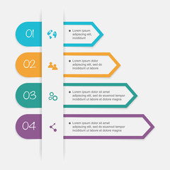 Vector colorful info graphics for your business presentations.