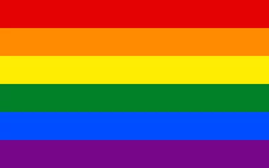 Foto op Plexiglas Full frame of rainbow flag © teolin