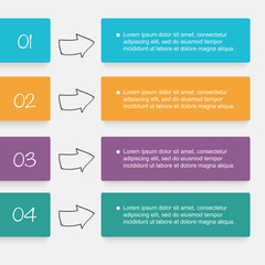 Vector colorful info graphics for your business presentations.