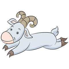 Leaping Goat Cartoon