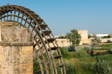 Roman bridge and Calahorra Tower in Cordoba