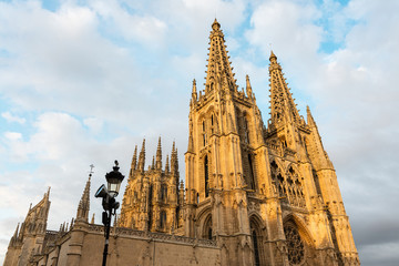 Fototapeta na wymiar Gothic cathedral of Burgos, Spain
