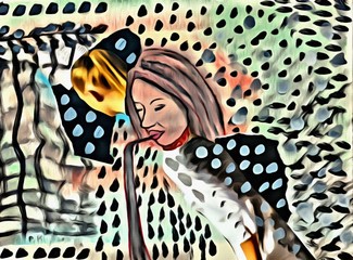 Drinking girl