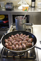 involtini di carne cottura cuocere cucina hotel ristorante saltare