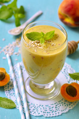 Peach and apricot smoothie.
