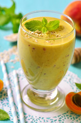 Peach and apricot smoothie.