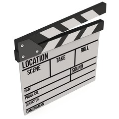 Obraz premium Cinema clapperboard 3D