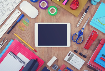 tablet mockup school hero header
