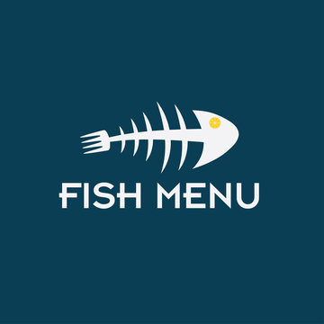 fish menu vector design template