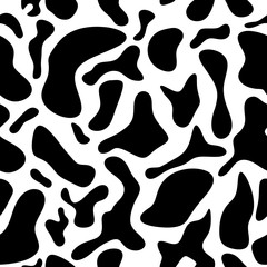 Cow abstract seamless background pattern. Vector illustration