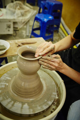 Fototapeta na wymiar Pottery making 