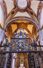 Fototapeta na wymiar Small Chapel Altar Old Basilica Guadalupe Shrine Mexico City Mex