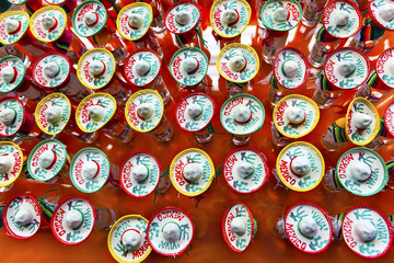 Colorful Mexican Souvenir Hats Shot Glasses Mexico City Mexico