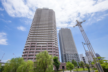 東京ベイエリアの高層マンション（お台場）