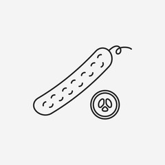 vegetables line icon