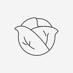 vegetables line icon