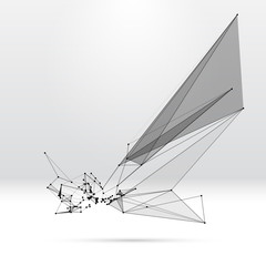 Abstract background with dotted grid