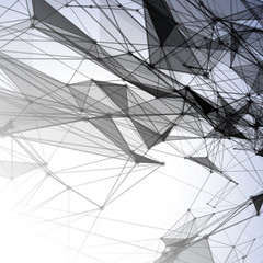 Abstract background with dotted grid