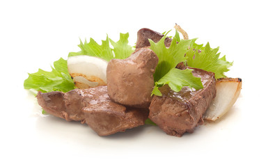Fried beef liver
