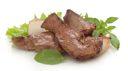 Fried beef liver