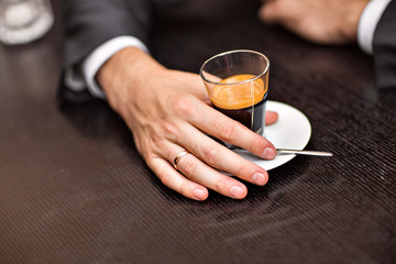 coffee cup in hands