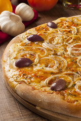 Photo of Delicious pizza mozzarela