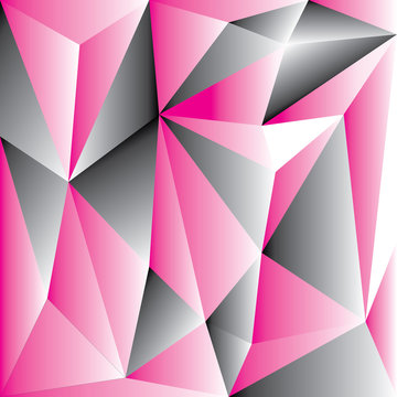 Abstract Pink Polygon For Background