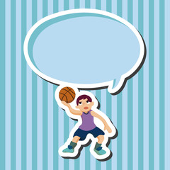 basketball player elements vector,eps