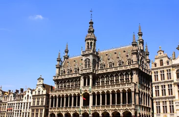 Fototapeten King's House on Grand place in Brussel, Belgium © frenta