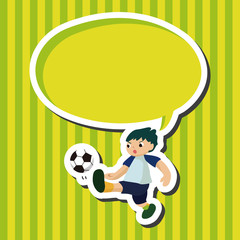 Sport soccer player theme elements vector,eps