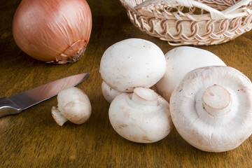 Agaricus - Mushrooms are used as an ingredient