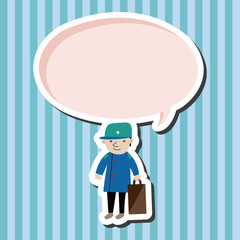 boy man cartoon theme elements