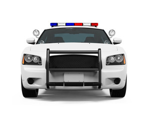 Police Car Isolated