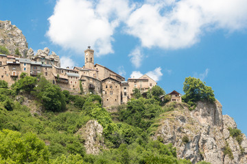 Roubion, stone village in France