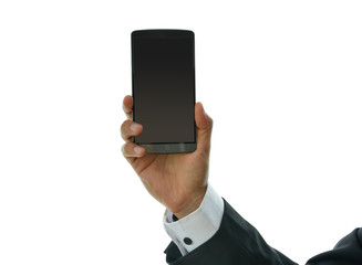 BUSINESSMAN USING YOUR SMARTPHONE