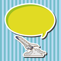 Spaceship theme elements vector,eps