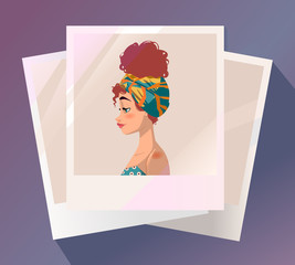 Photocard of girl