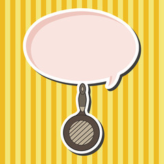 Kitchenware pan theme elements vector,eps